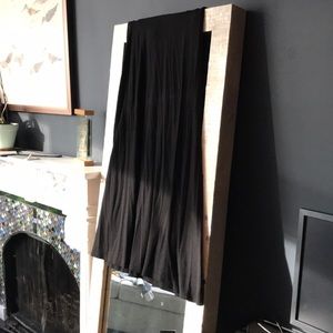 Long, black maxi skirt